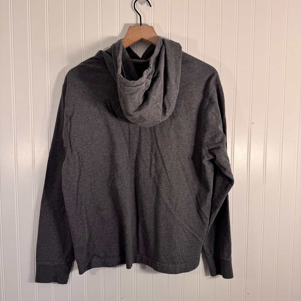 Nike Men's Charcoal Gray Hoodie Pullover Sweatshirt 100% Cotton Size Medium - Picture 4 of 9